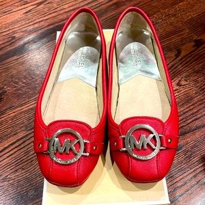 Michael Kors Fulton Red Flats